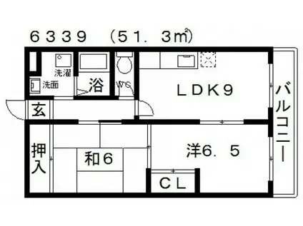 AVERE(2LDK/1階)の間取り写真