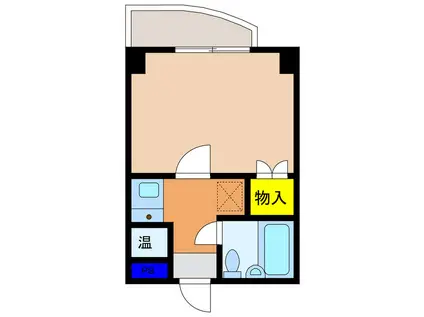 アクアポリス長岡(1K/1階)の間取り写真