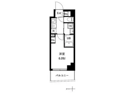 アーバンパーク川口並木(1K/8階)の間取り写真