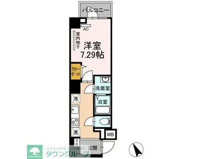 PRIMEVERE(1K/4階)の間取り写真