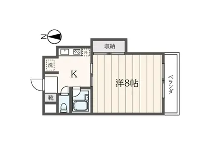 ローヤルヨコオ(1K/3階)の間取り写真