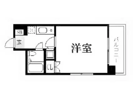 エクセランス・ド天神(1K/7階)の間取り写真