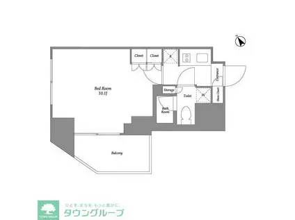 シーズンフラッツ大森西(ワンルーム/8階)の間取り写真