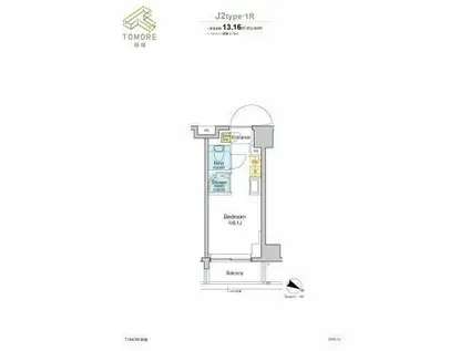 TOMORE田端(ワンルーム/5階)の間取り写真