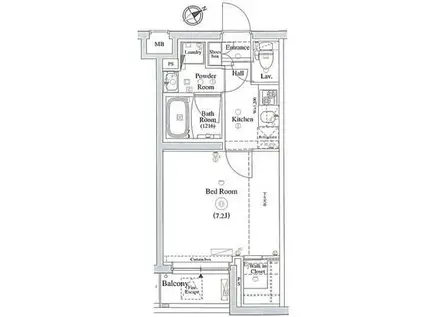 DIPS上北沢 ノース VILLAディップスカミキタザワ ノース(1K/3階)の間取り写真