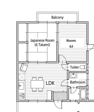 榎園コーポ(2LDK/2階)の間取り写真