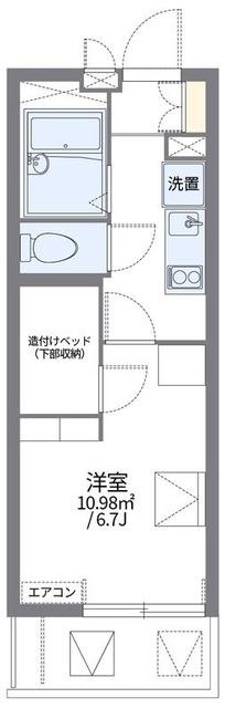 レオパレス氷川(1K/3階)の間取り写真