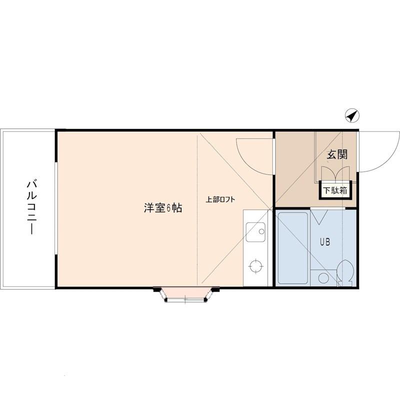 アネックス東浦和(ワンルーム/2階)の間取り写真