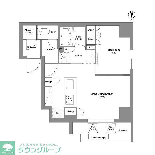 LUMICOURT MITAKA(1LDK/5階)の間取り写真