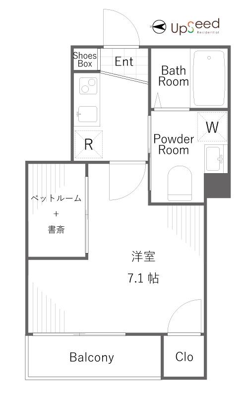 MY STYLE 東新宿(1K/1階)の間取り写真