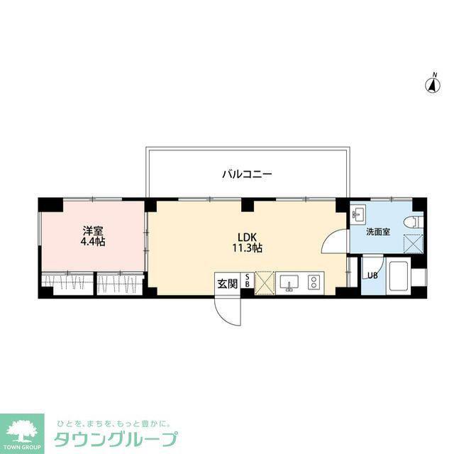 砧4丁目プロジェクト(1LDK/5階)の間取り写真