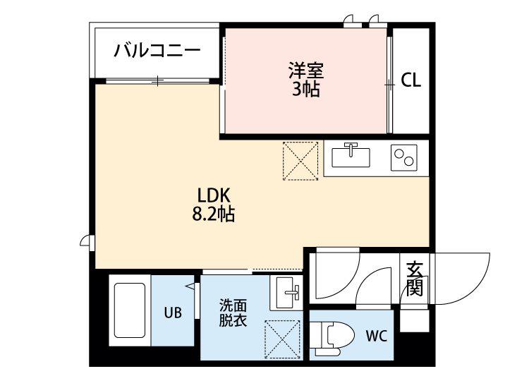G-SMART CHARMANT(1LDK/1階)の間取り写真