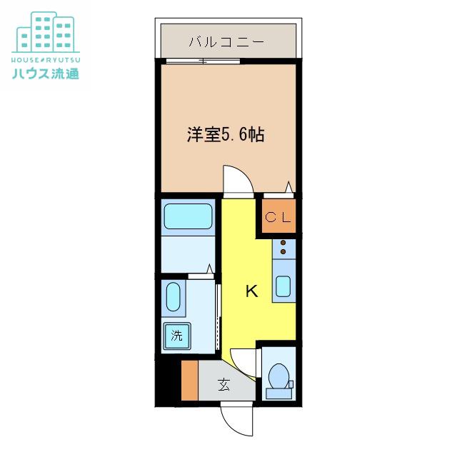 フォレスト花園(1K/3階)の間取り写真