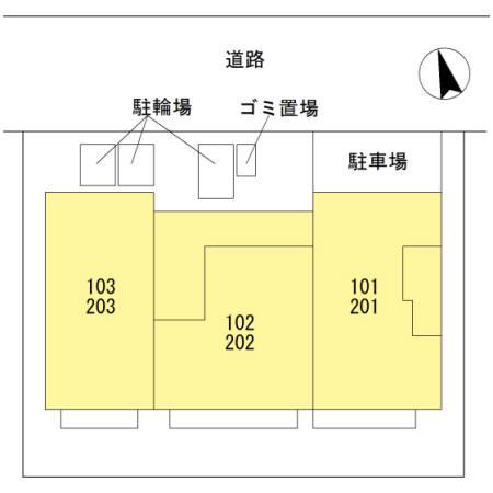 ELITE CHATEAU(2LDK/2階)の間取り写真