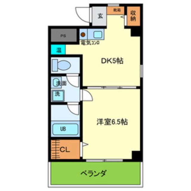 リヴィエール三井(1K/3階)の間取り写真