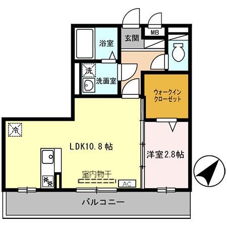 ラベニール(1LDK/3階)の間取り写真