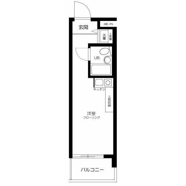 菱和パレス旗の台(ワンルーム/6階)の間取り写真