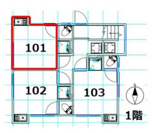 REFORMA椎名町(ワンルーム/1階)の間取り写真