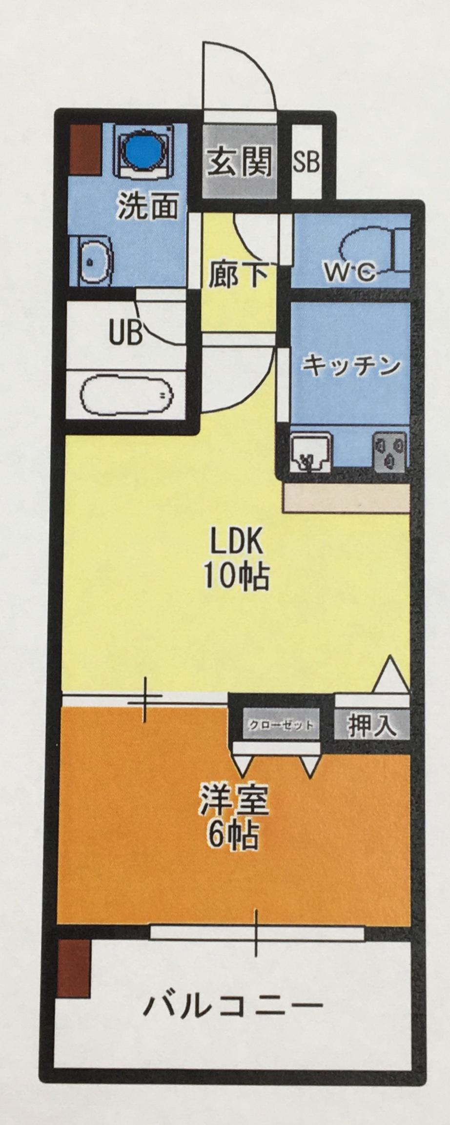 グランドパレスNS-10(1LDK/5階)の間取り写真