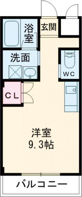 リリーセノラ(1K/2階)の間取り写真