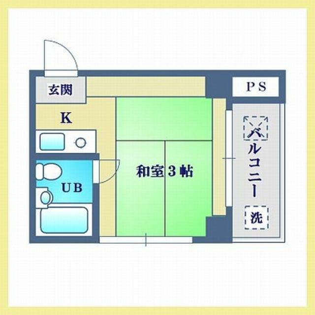 エスペランサ18(ワンルーム/4階)の間取り写真