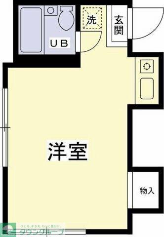 シャトル芦花(ワンルーム/2階)の間取り写真