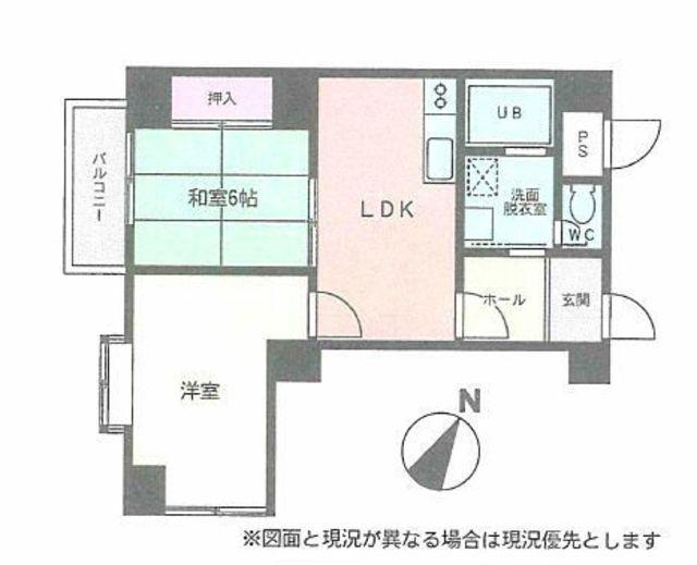 プロデフォンテ(2DK/3階)の間取り写真