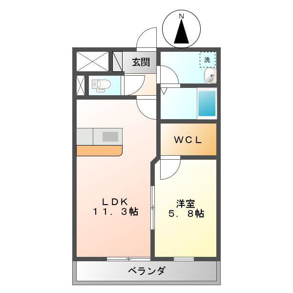 プレステージ千種 C棟(1LDK/5階)の間取り写真