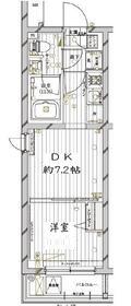 REGALIZ目黒西小山(1DK/2階)の間取り写真