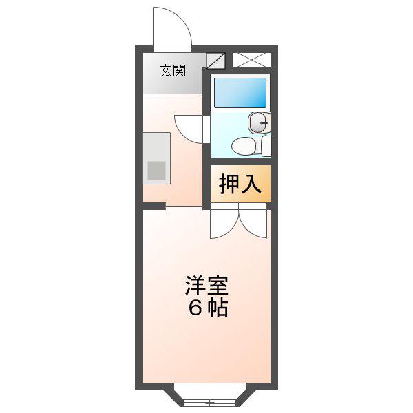 鬼頭本社ビル(1K/5階)の間取り写真