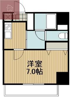 パークヒルズ玉造AGERATE(1K/2階)の間取り写真
