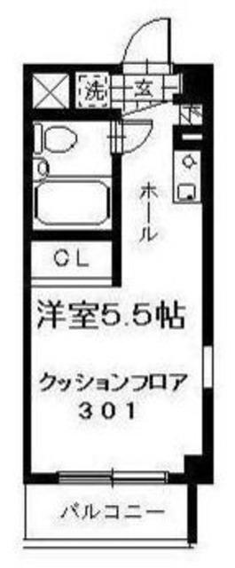ONE′S RESIDENCE立川錦町(ワンルーム/3階)の間取り写真