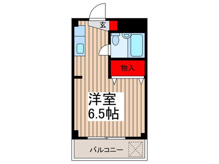 メゾンパール豊玉(1K/1階)の間取り写真