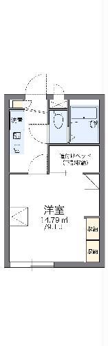 レオパレスCOMODOI(1K/1階)の間取り写真