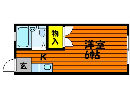 サンコート津島(1K/1階)の間取り写真