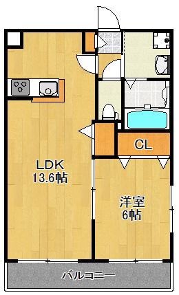 アネシスヴィラ(1LDK/1階)の間取り写真