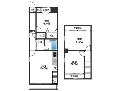 パークヒルズ田園調布(3LDK/4階)の間取り写真