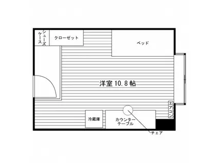 学生会館 ユニハーモニー佐大前(ワンルーム/3階)の間取り写真