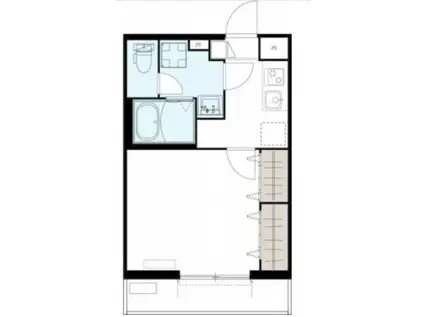 ヴィラ大和(1K/3階)の間取り写真