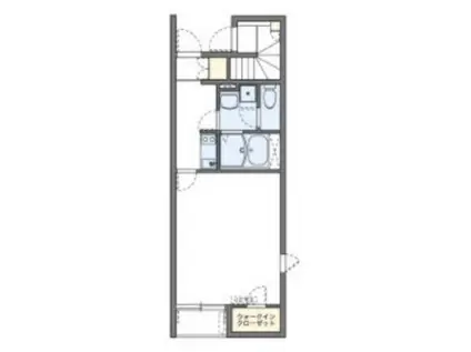 レオネクストカーサ(1K/1階)の間取り写真