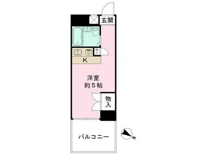 プレステージ東武練馬(ワンルーム/5階)の間取り写真