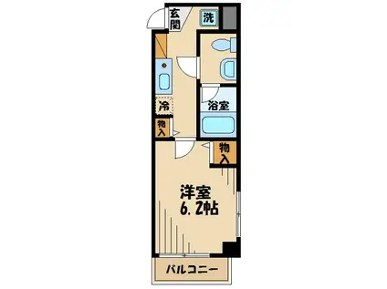 サル・ド・セジュールIII(1K/2階)の間取り写真