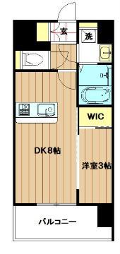 エスリードレジデンス玉造ザ・イースト(1DK/10階)の間取り写真