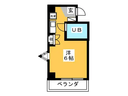 アステム国分寺(ワンルーム/2階)の間取り写真