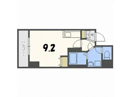 アルファスクエア北15条(1K/4階)の間取り写真