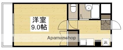 桂マンションII(1K/1階)の間取り写真