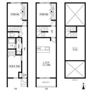 KLEINES HAUS(3LDK/1階)の間取り写真