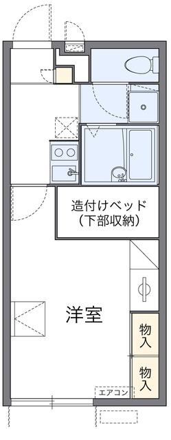 レオパレス辻九第三(1K/1階)の間取り写真