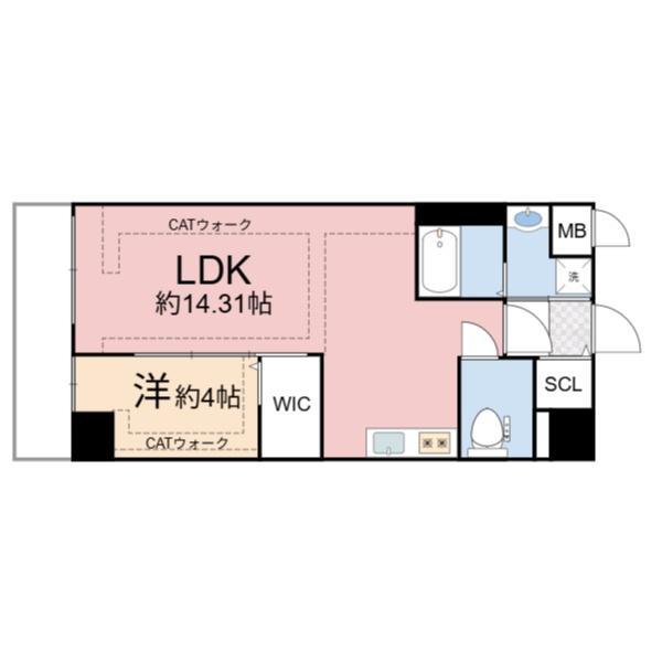 LEGALAND猫 MIYAKOJIMA(1LDK/3階)の間取り写真