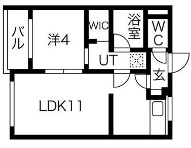 VILLA COCOON 上島(1LDK/2階)の間取り写真